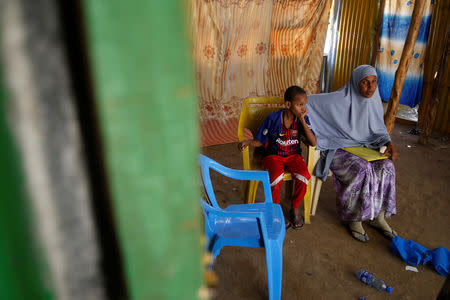 Somali refugee Fatuma Yussuf Diriye is seen during an interview with Reuters in the Kakuma refugee camp in northern Kenya, August 13, 2018.REUTERS/Baz Ratner