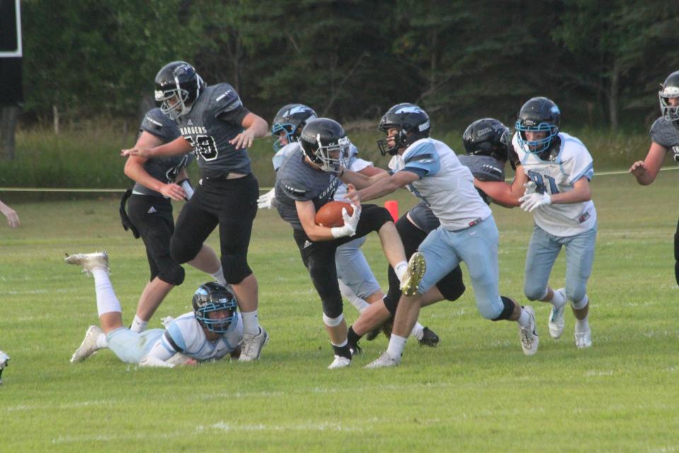 The Nelson County Chargers took charge on offense and won their season-opener, 36-22, over New Rockford-Sheyenne in McVille on Aug. 19.