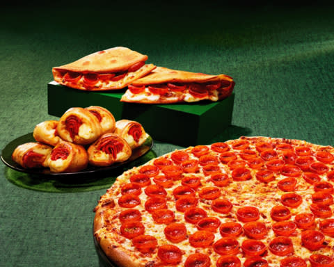 New! Crispy Cuppy 'Roni menu items from Papa Johns - NY Style Crispy Cuppy 'Roni Pizza, Crispy Cuppy 'Roni Papadia, and the Crispy Cuppy 'Roni Papa Bites (Photo: Business Wire)