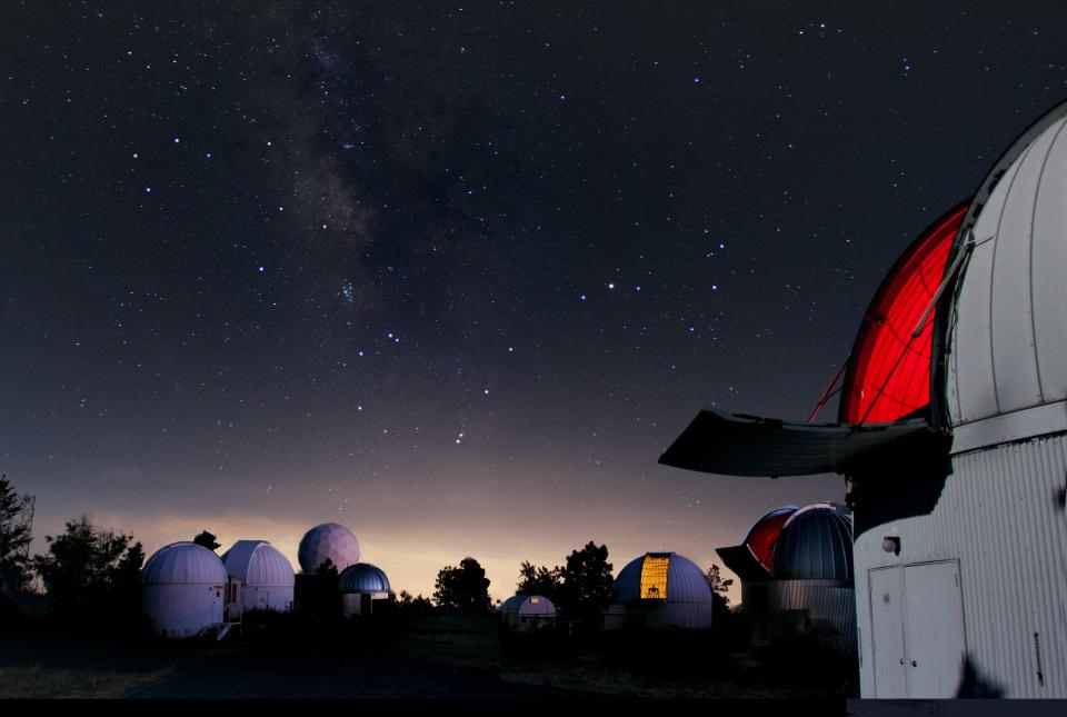 Night skies above the Mt. Lemmon SkyCenter in Tucson, Ariz.