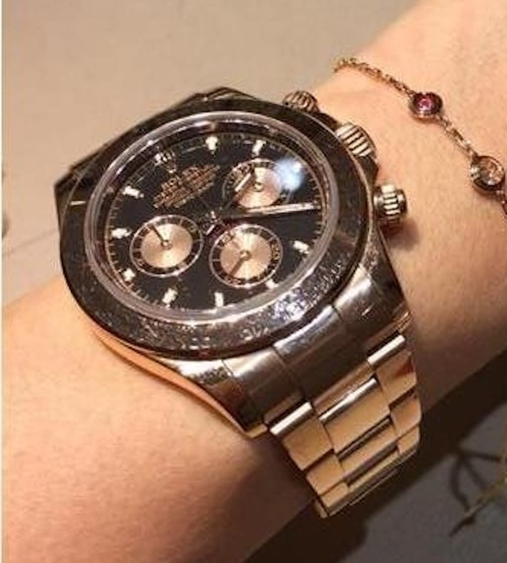 This Rolex watch was stolen in the first burglary (Picture: Met Police)