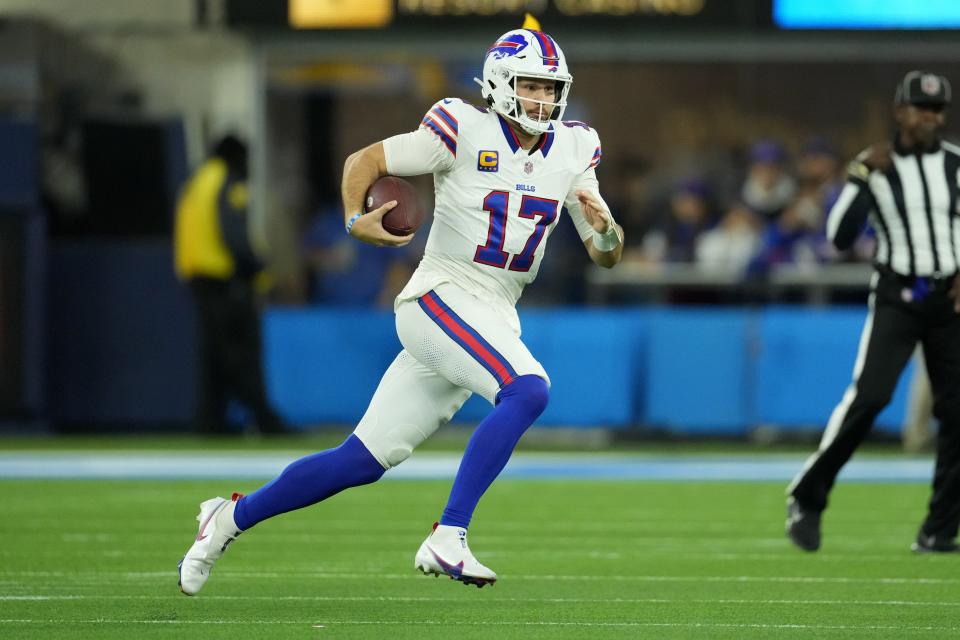 Josh Allen helped the Bills to their third straight win with a victory in L.A. over the Chargers.