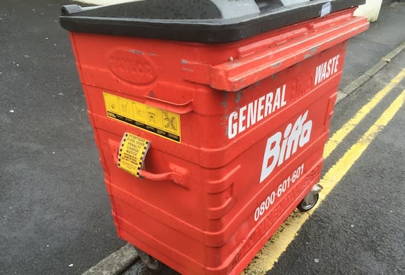 ticketed wheelie bin