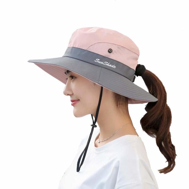 Papyrus Hat Visor Hats for Women Foldable Wide Brim Roll Up Beach Ponytail  Hats Sun Western Hats for Women