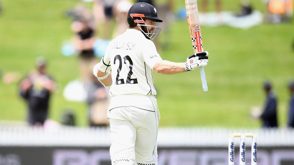 Kane Williamson, pictured here in action during New Zealand's clash with West Indies.