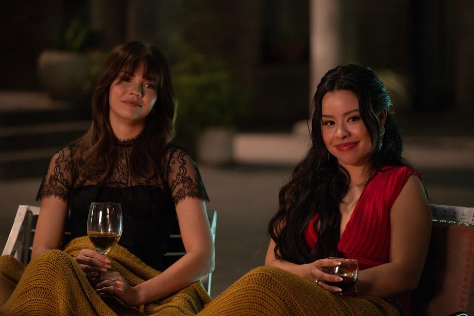 Maia Mitchell and Cierra Ramirez as Callie and Mariana in "Good Trouble."