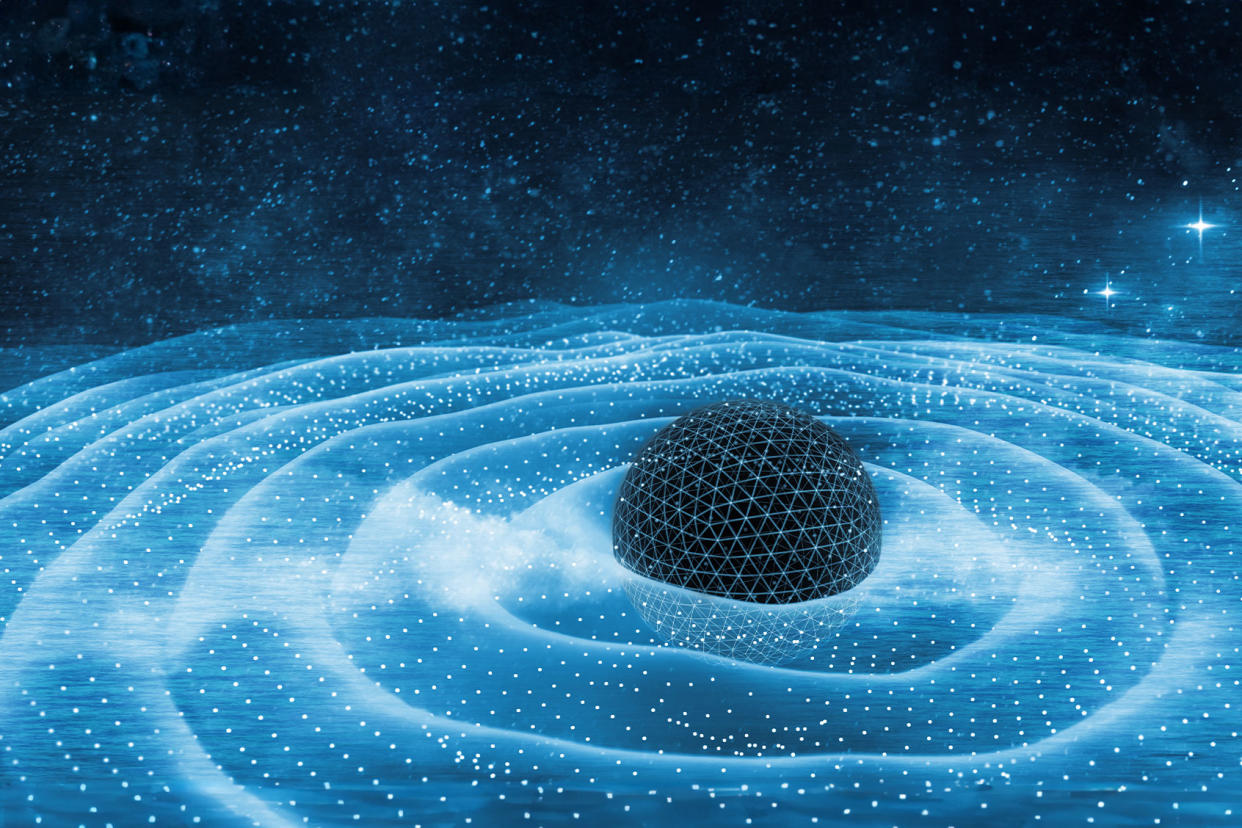 Gravitation waves, 3D illustration Getty Images/andreusK