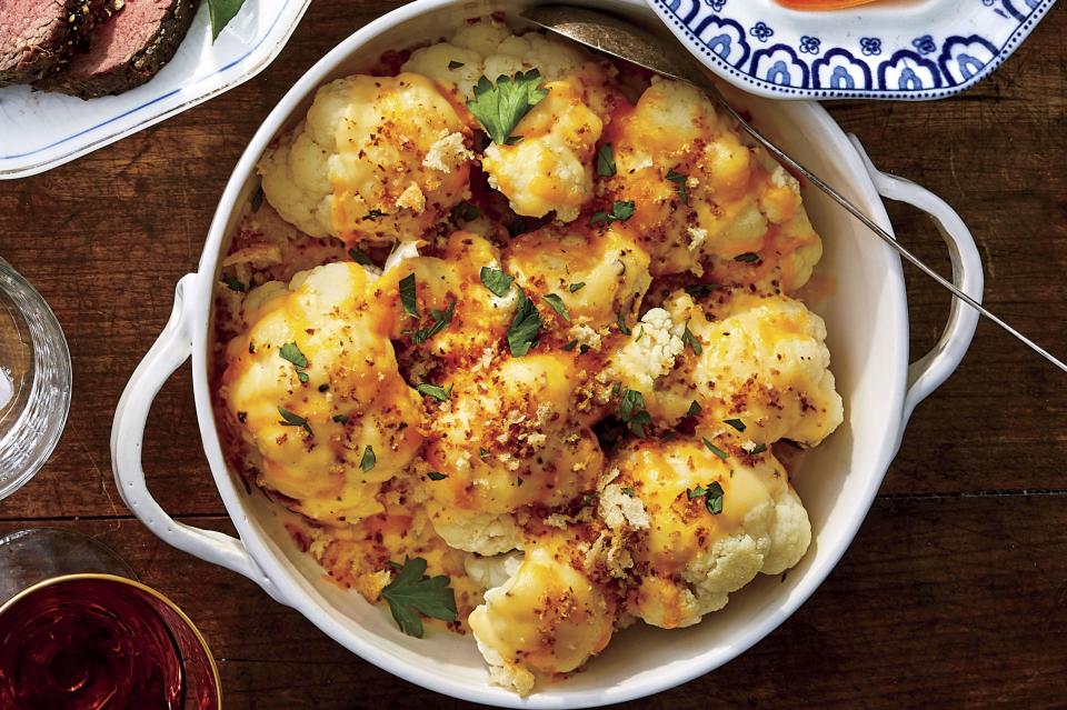 Cheese Sauce over Cauliflower