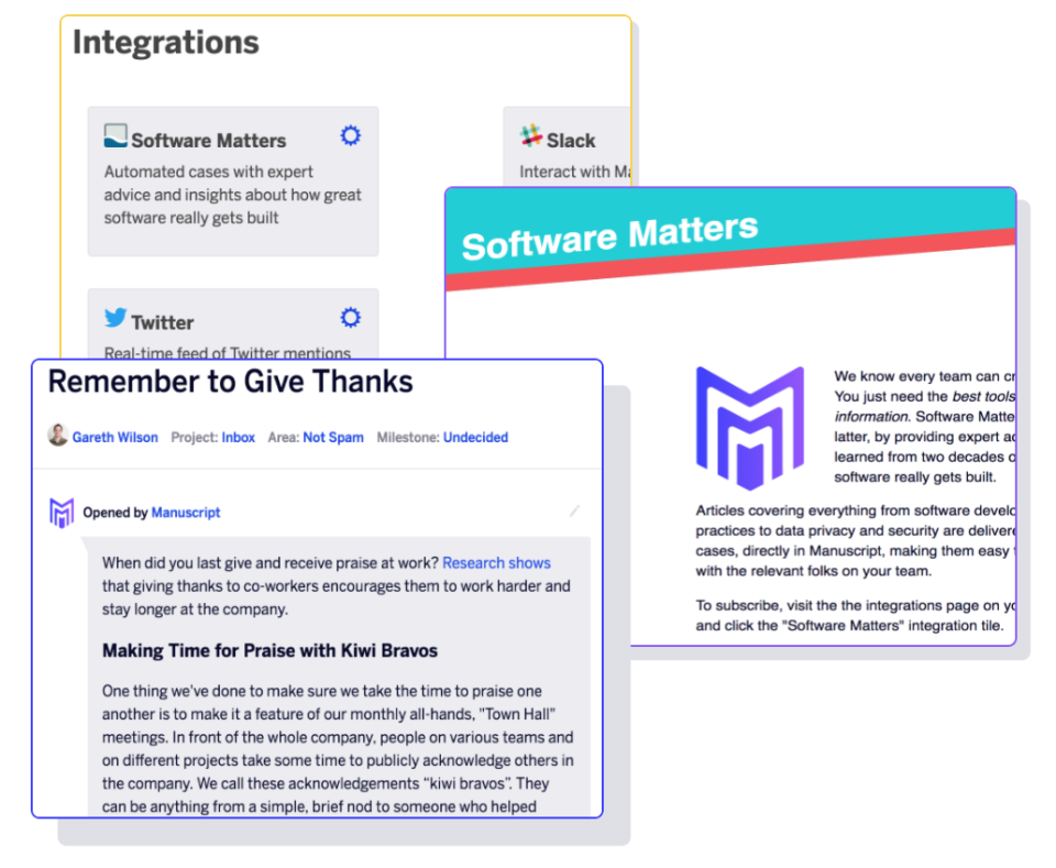 manuscript software matters