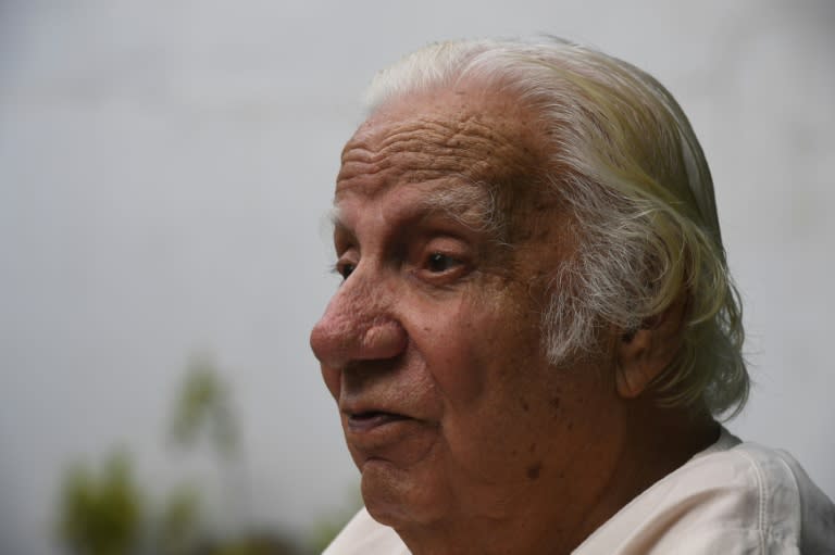 Saeed Hasan Khan speaks during an interview with AFP in Karachi. This month marks 70 years since British India split into two nations -- Hindu-majority India and Muslim-majority Pakistan