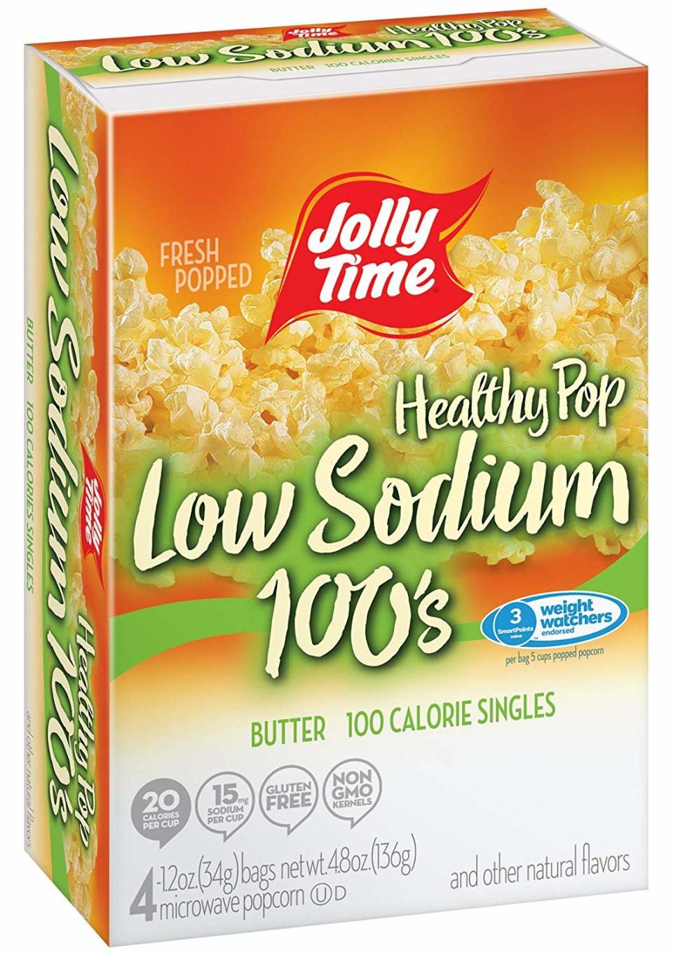 Jolly Time Healthy Pop Low-Sodium 100’s Microwave Popcorn