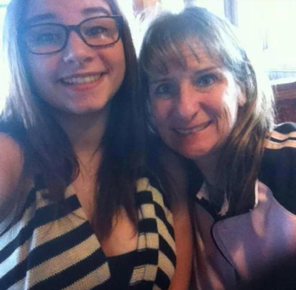 In this file photo, Amedy Dewey, left, poses for a selfie with her mom Lisa Somers, right.