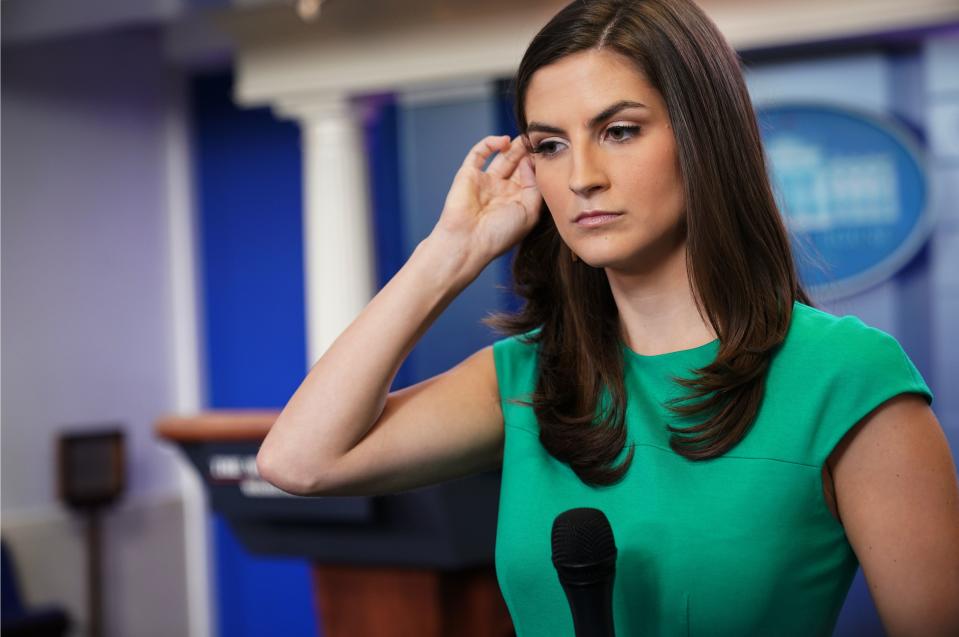 CNN White House correspondent Kaitlan Collins apologized Sunday for old tweets that contained gay slurs. (Photo: Mandel Ngan/AFP/Getty Images)