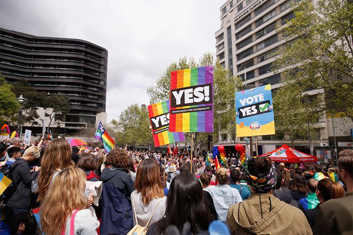 Supporters of the Yes vote had been rallying for months. Source: Getty