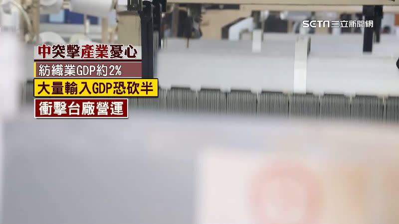 中國成衣產品大量輸入恐衝擊台廠營運。