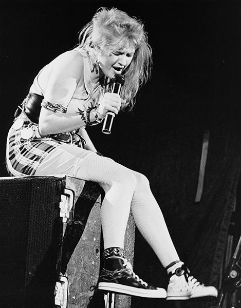 On stage in 1984