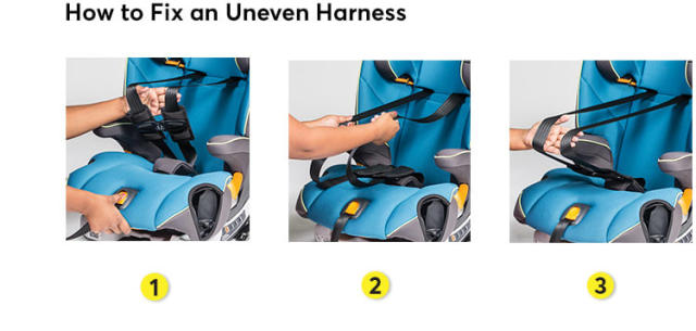 Uneven straps are a common problem for manh car seats: here's how to f