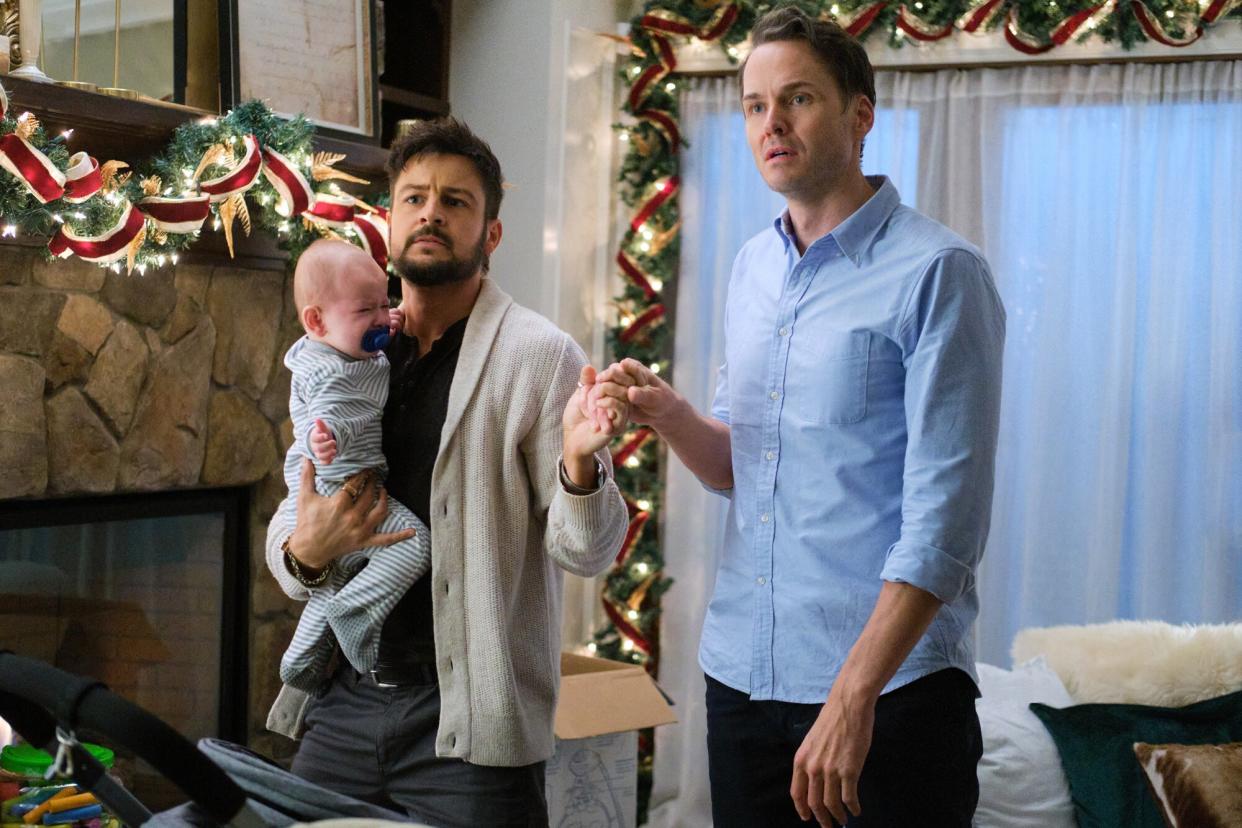 Tyler Hynes, Paul Campbell, Three Wise Men and a Baby Three brothers get the surprise of their lives when they are forced to work together and care for a baby over the holidays.