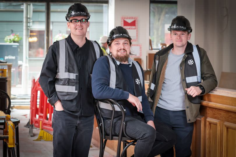 Left to right: Thomas Camblin, Group Development Manager alongside brothers and co-founders of Ringland Group Ben and Peter Ringland