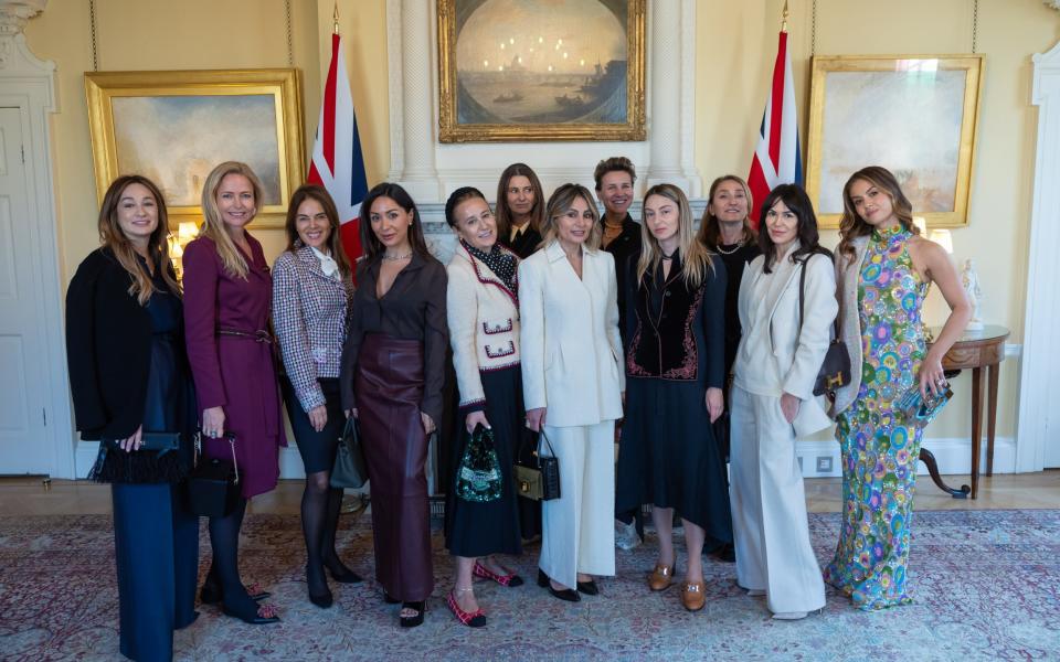 Founders of independent fashion businesses were honoured with a lunch at No 10 Downing Street yesterday