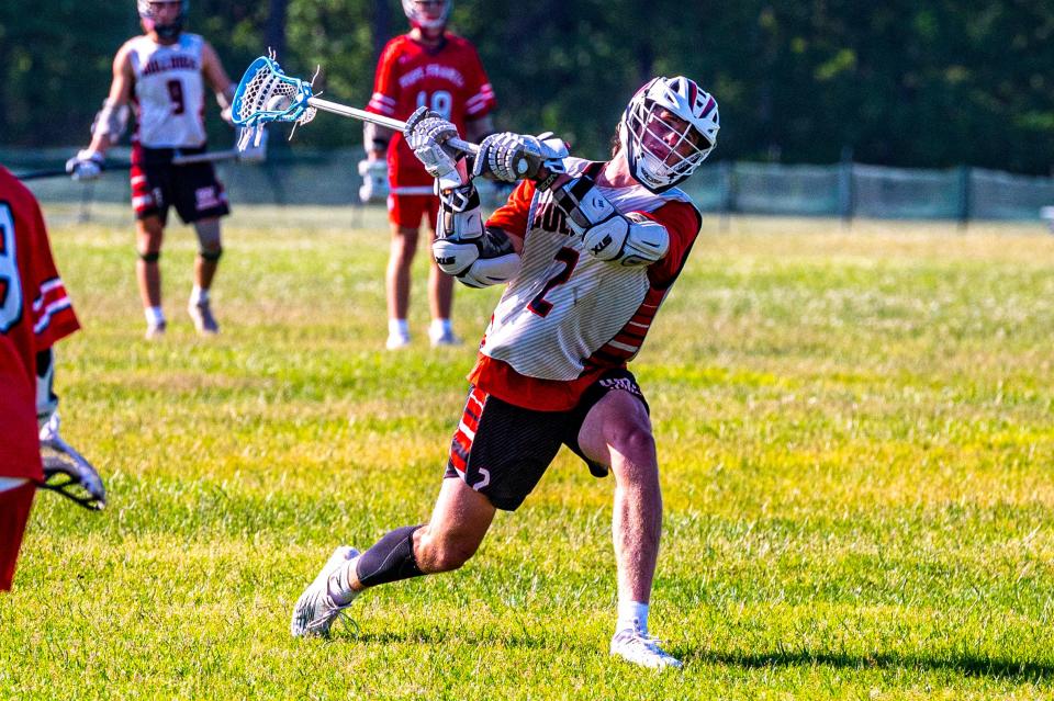 Old Rochester's Brady Lee fires on goal last season.