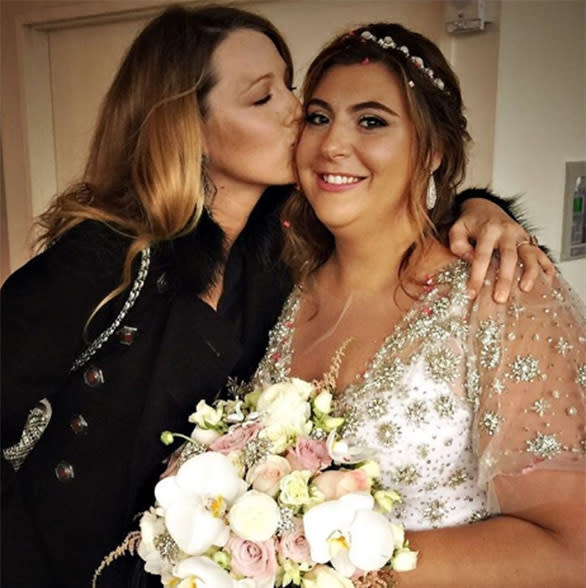 Blake Lively attends her best friend’s wedding just days after having her second child