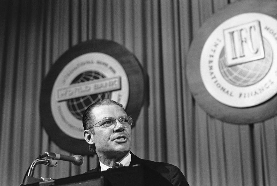 Robert S. McNamara, president of the World Bank, in 1971. (Photo: Bob Daugherty/AP)