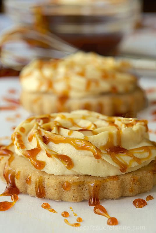 Pumpkin Spiced Shortbread with Apple Cider Buttercream