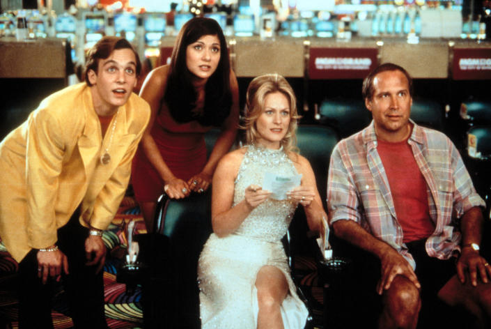 Ethan Embry, Marisol Nichols, Beverly D&#39;Angelo and Chevy Chase in &#x00201c;Vegas Vacation&#x00201d;