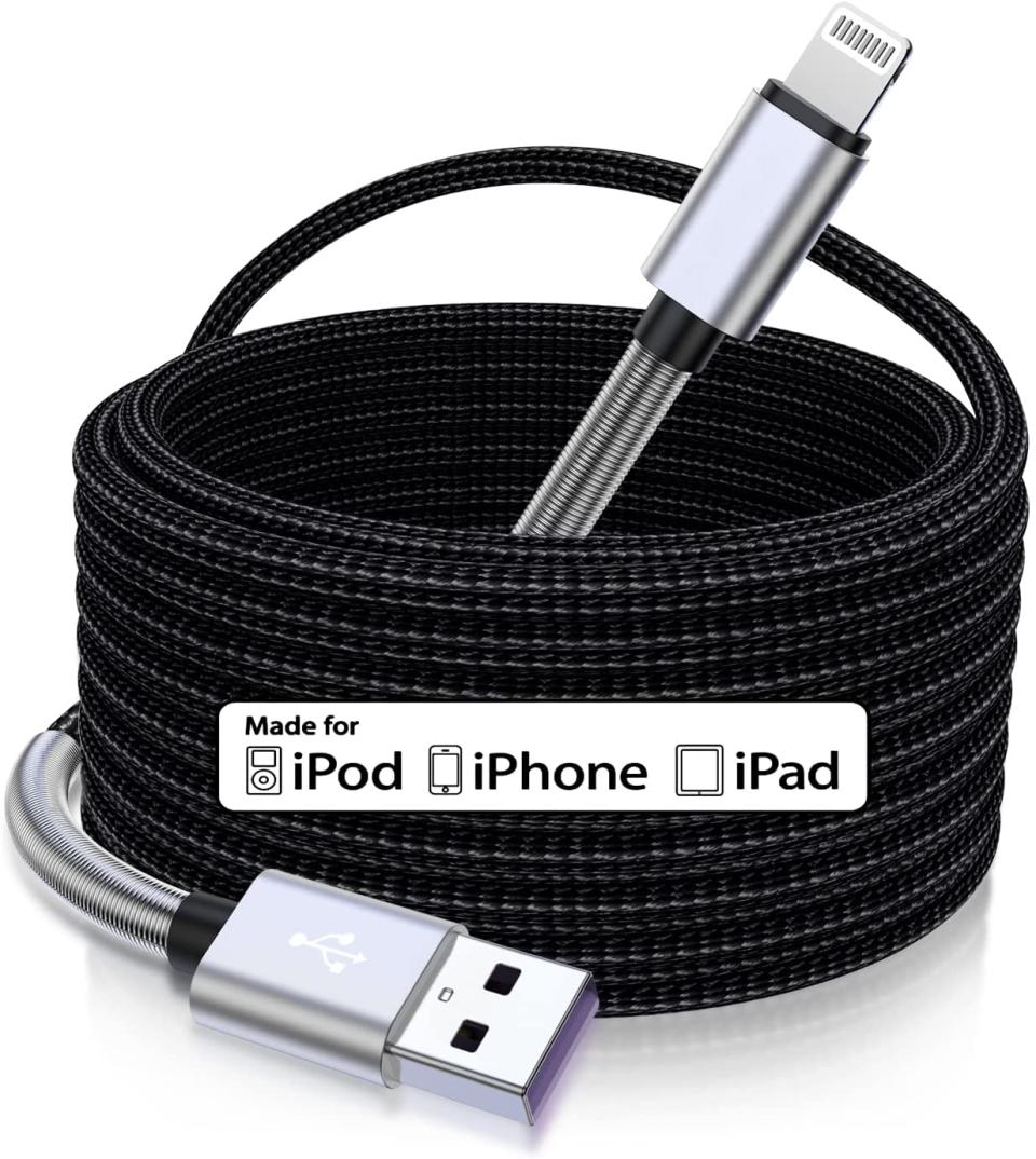 best iphone chargers — Cabepow 15 Ft Extra Long iPhone Charger Cord