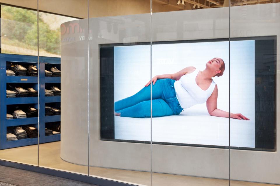 The displays and interactive features were installed to share product info and immerse shoppers in the brand, according to Good American’s Misti Blasko.