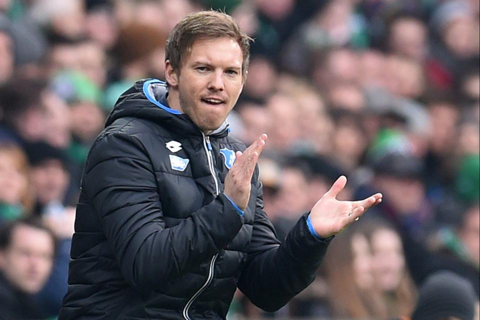 Wunderkind: Julian Nagelsmann made a name for himself as a 28-year-old with Hoffenheim (DPA/AFP via Getty Images)