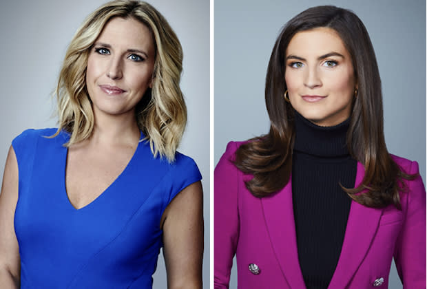 Poppy Harlow and Kaitlan Collins