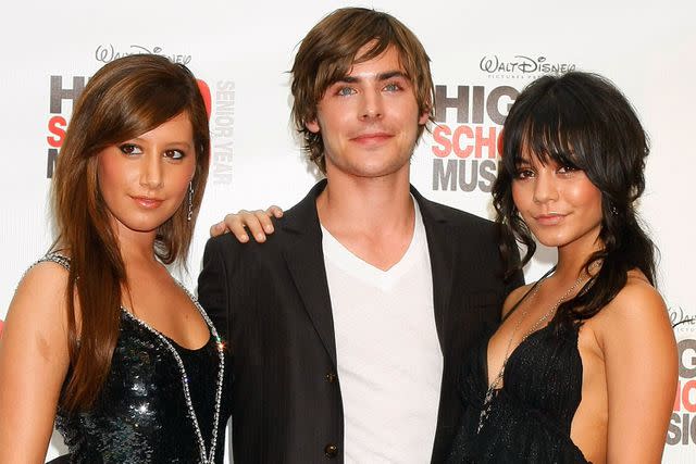 <p>Lucas Dawson/Getty</p> Vanessa Hudgens, Zac Efron and Ashley Tisdale