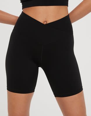 OFFLINE By Aerie Real Me Xtra Crossover High Waisted Pocket Legging Women's  True Black XS Short - Yahoo Shopping