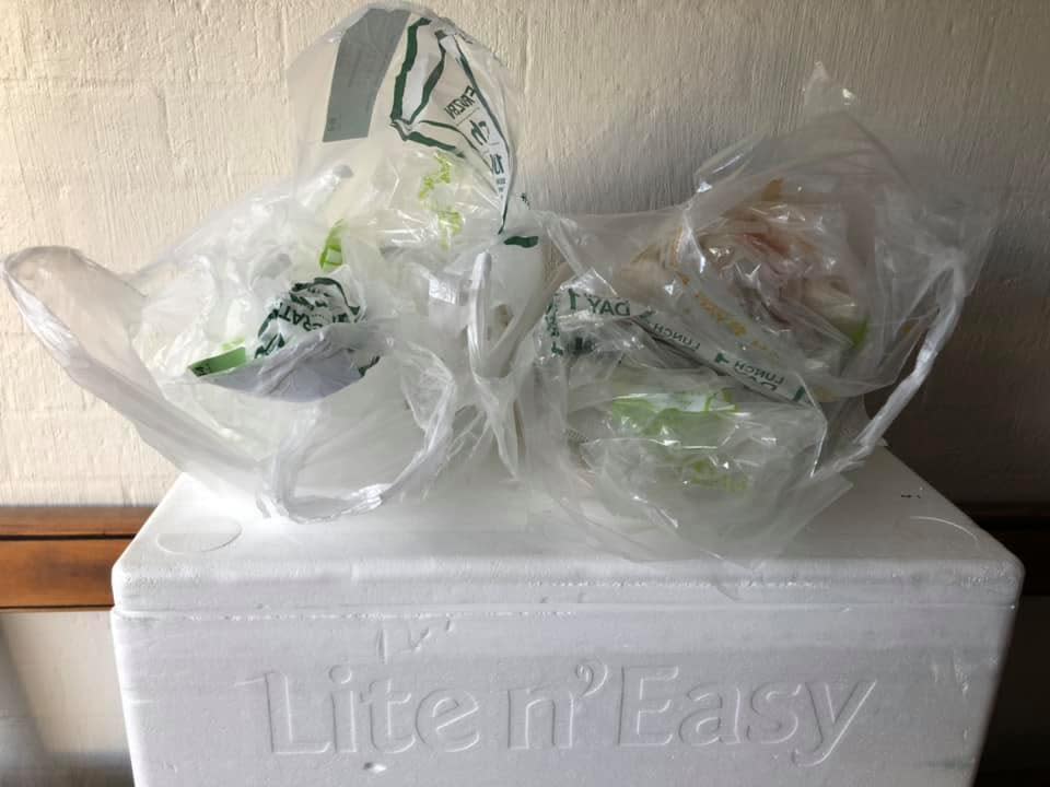 Plastic from a Lite 'n Easy meal.