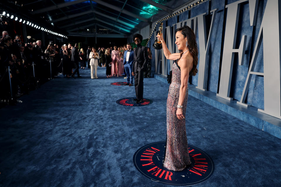 Michelle Yeoh attends the 2023 Vanity Fair Oscar Party Hosted By Radhika Jones at Wallis Annenberg Center (Photo by Cindy Ord/VF23/Getty Images for Vanity Fair)