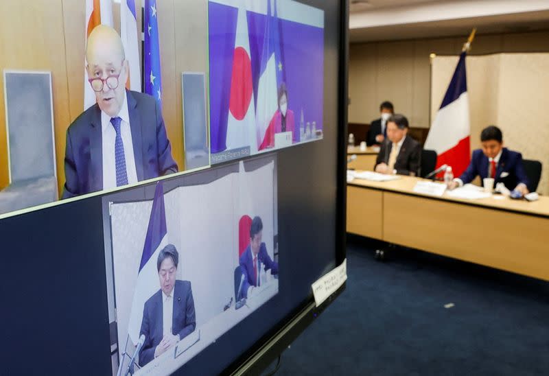 Japan, France to hold virtual meeting of foreign and defence ministers, in Tokyo