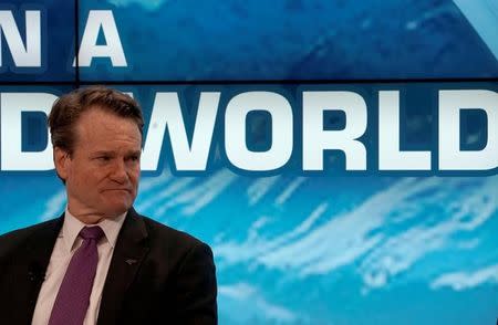 Brian T. Moynihan, Chairman and Chief Executive Officer of the Bank of America Corporation, attends the World Economic Forum (WEF) annual meeting in Davos, Switzerland, January 23, 2018. REUTERS/Denis Balibouse