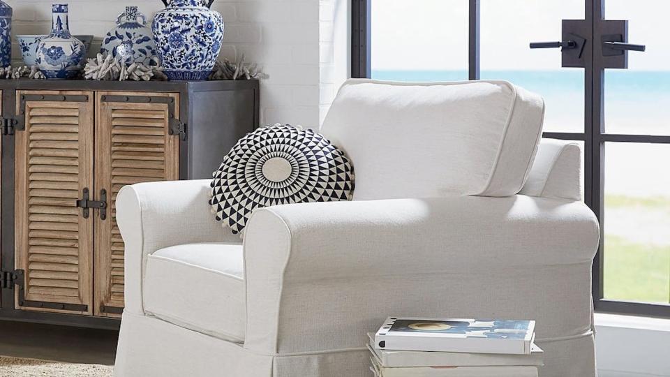 Lounge all day in your new cozy armchair this summer.