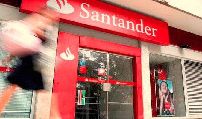 Una sucursal del Banco Santander. 