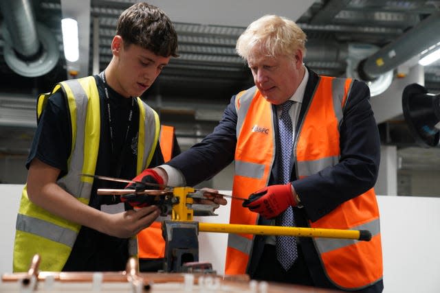 Boris Johnson and student