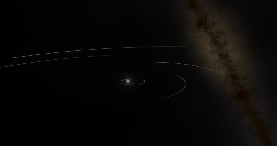 The solar system's planets and moons are situated accurately in the virtual-reality game "Overview." <cite>Orbital Views</cite>