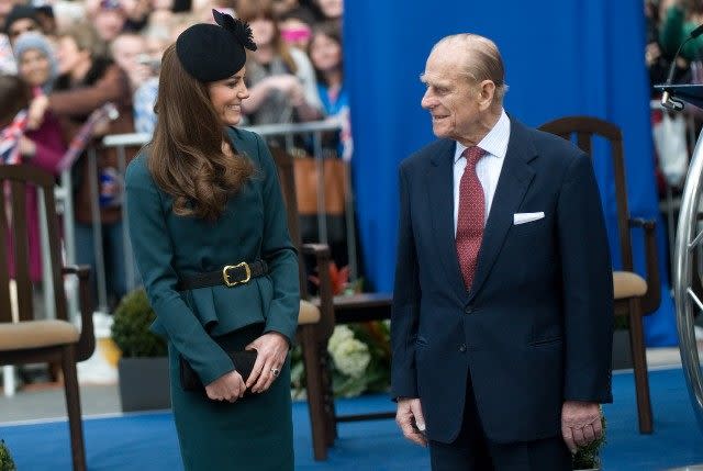 Kate Middleton and Prince Philip