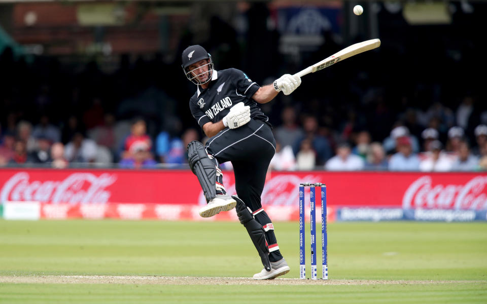 New Zealand's Colin de Grandhomme in batting action during the ICC World Cup Final at Lord's, London.