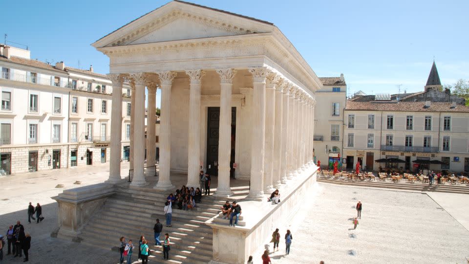 Maison Carrée, an ancient Roman temple in Nîmes, southern France, was added to the World Heritage List. - Dominique Marck/Ville de Nîmes/UNESCO World Heritage Nomination Office