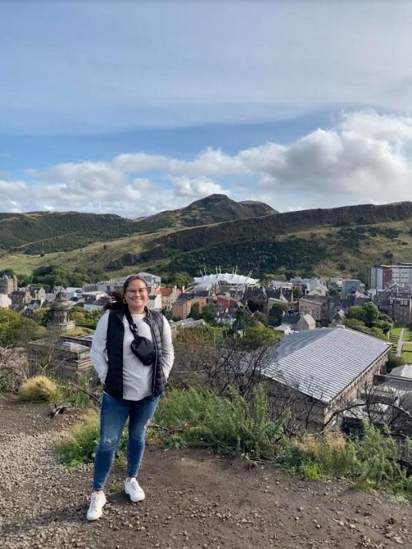 Monique Chapman said she wasn't expecting to leave Yellowknife so quickly. She thought she had at least 2 more weeks in the city and wanted to visit her favorite places there before heading to Scotland to study at the University of Edinburgh. (Submitted by Mary Chocolate  - image credit)
