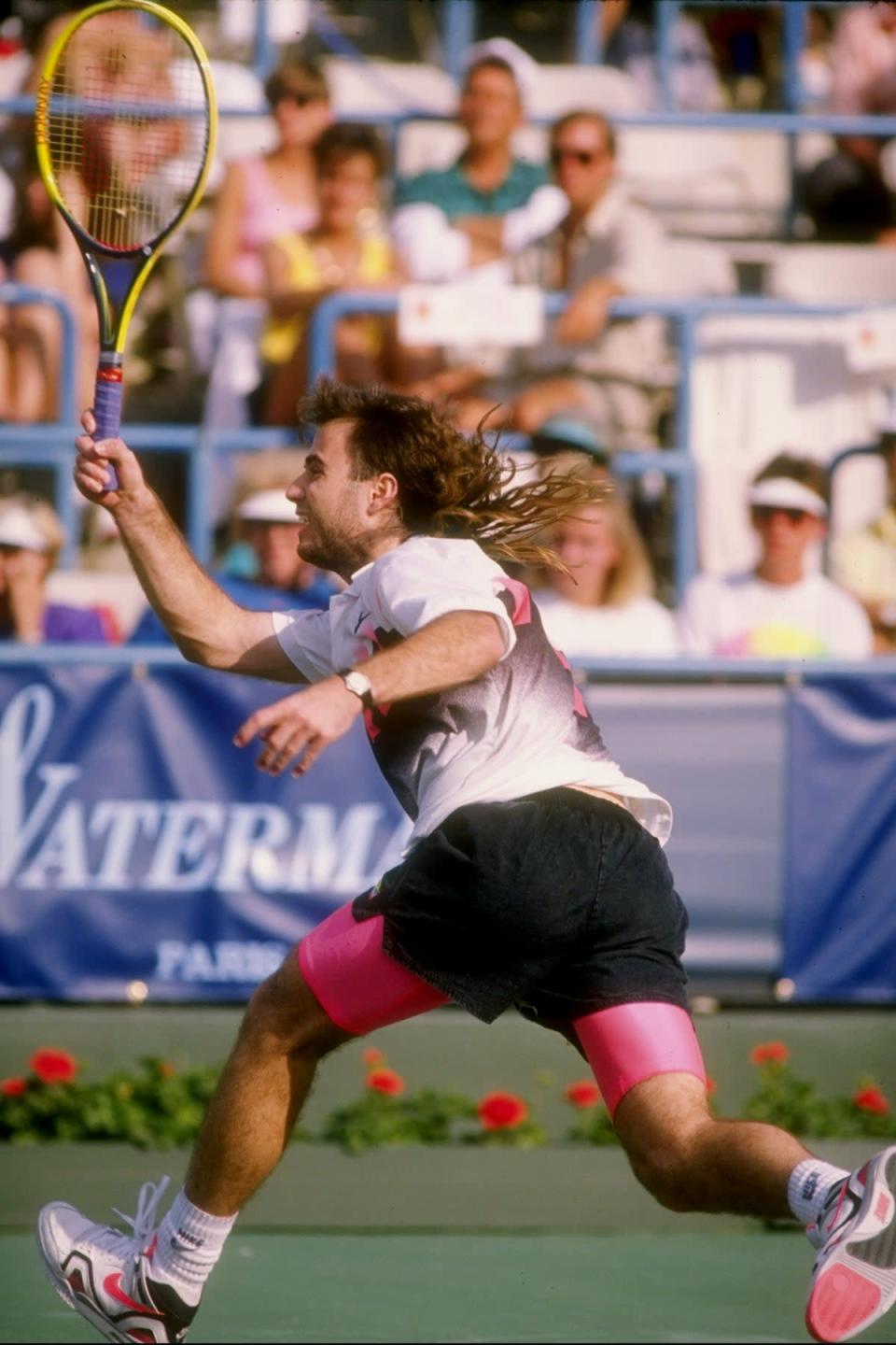 Andre Agassi in 1990 (Getty Images)