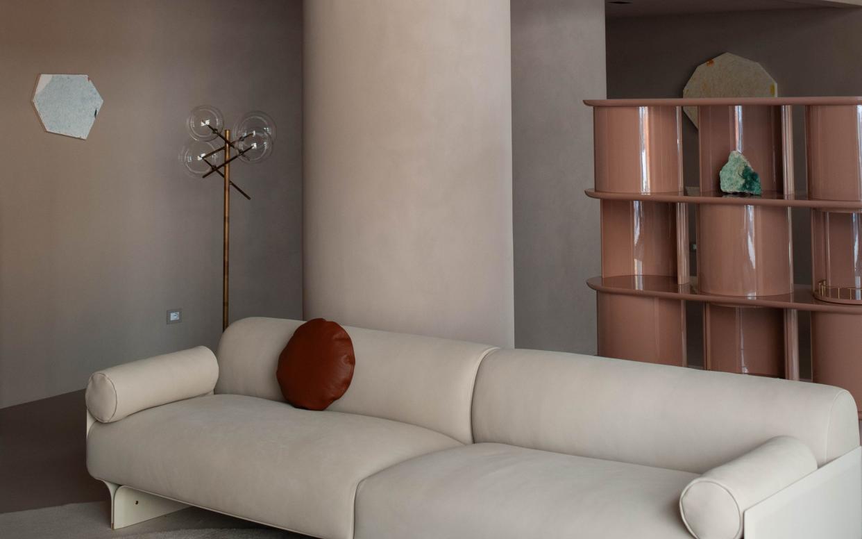  Milan Design Week Gallotti & Radice white sofa. 