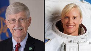 Francis Collins Image Courtesy of NIH 
Kate Rubins Image Courtesy of NASA